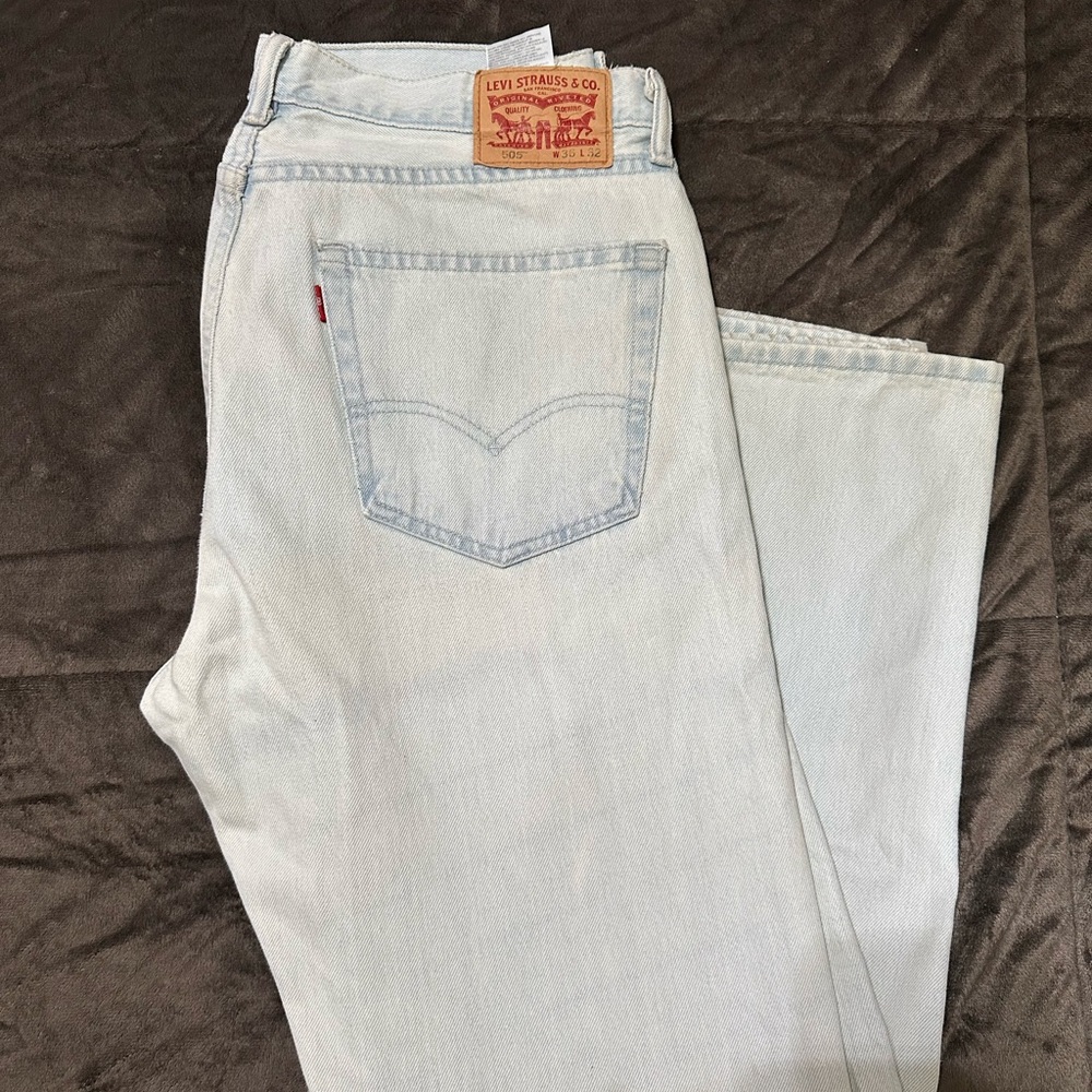 Levi's Men's Straight Jeans in Light Blue
